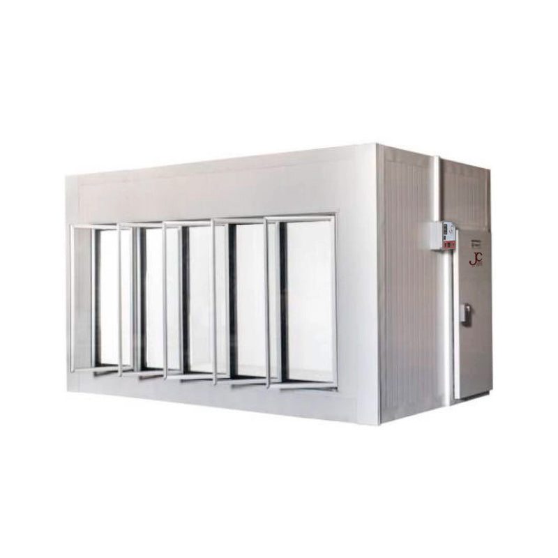 Walk in Cooler JC Resfriados 5 Portas Vidro com Piso Painel 380V/3F CWRCP-0