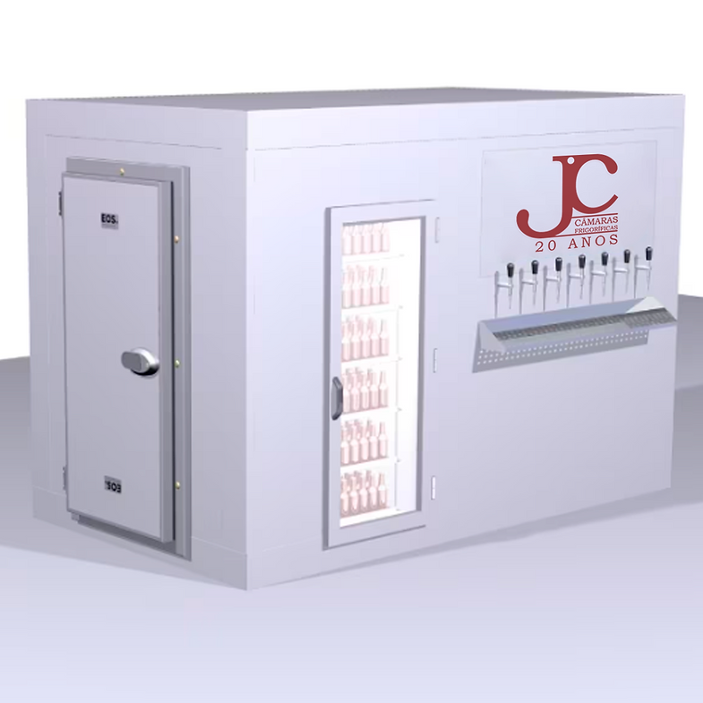 JC TR 12m³ Beer Cold Room with Display and 6 Taps 220V Three-Phase