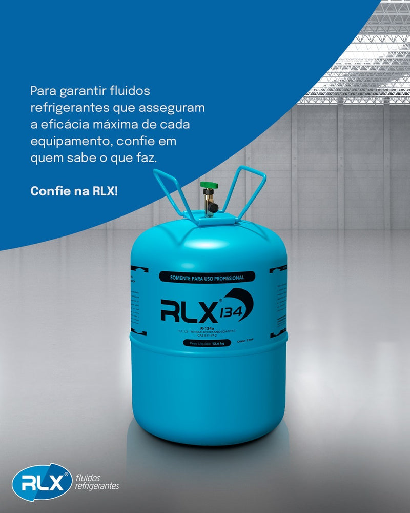 Gás Refrigerante R134 Ar Condicionado Botija 13,6kg Rlx