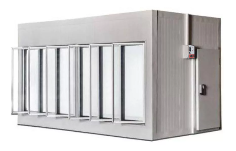 Walk in Cooler JC Resfriados 6 Portas Vidro sem Piso Painel